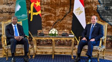 السيسي يبحث مع نظيري الأنجولي ضرورة تعزيز أوجه التعاون بمختلف المجالات.. ويبحثان ملف ممر لوبيتو للتنمية