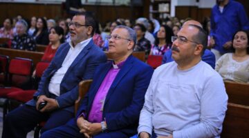 رئيس الطائفة الإنجيلية يشارك شعب الكنيسة الإنجيلية بعين شمس احتفال خميس العهد