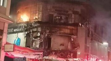 حريق هائل يلتهم 3 منازل في طنطا بسبب ماس كهربائي