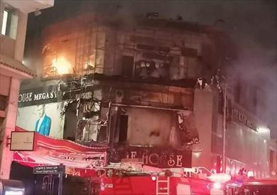 حريق هائل يلتهم 3 منازل في طنطا بسبب ماس كهربائي