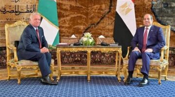 على هامش القمة الثلاثية.. السيسي يلتقي ملك الاردن
