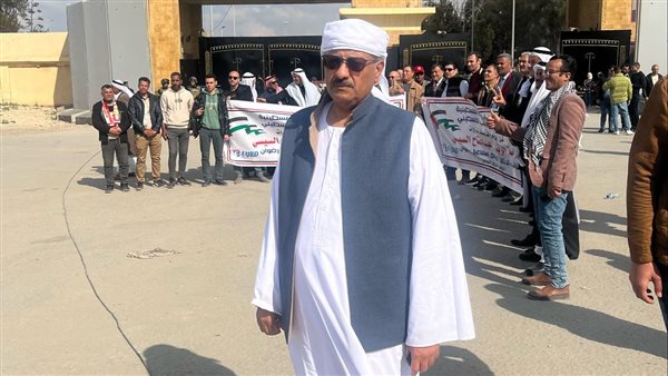 أمين "الجبهة الوطنية" بالبحرالأحمر: حشود العريش رسالة دعم للقيادة وتأكيد على مركزية القضية الفلسطينية أمين "الجبهة الوطنية" بالبحرالأحمر: حشود العريش رسالة دعم للقيادة وتأكيد على مركزية القضية الفلسطينية