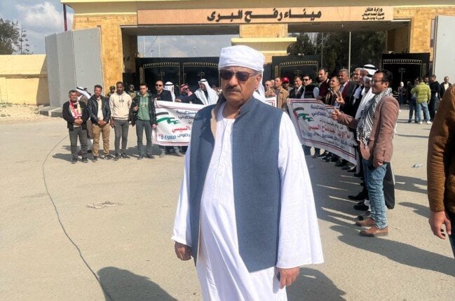 أمين تنظيم الجبهة الوطنية بالبحرالأحمر: حشود العريش رسالة دعم للقيادة وتأكيد على مركزية القضية الفلسطينية أمين تنظيم الجبهة الوطنية بالبحرالأحمر: حشود العريش رسالة دعم للقيادة وتأكيد على مركزية القضية الفلسطينية