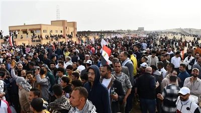 حماة الوطن: الحشد الشعبي المصري في العريش رسالة للعالم برفض تهجير الفلسطينيين حماة الوطن: الحشد الشعبي المصري في العريش رسالة للعالم برفض تهجير الفلسطينيين