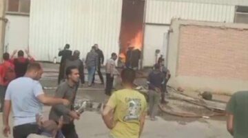 تفاصيل إصابة 5 أشخاص في حريق بالروبيكي| صور
