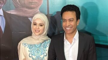 زوجة سامح حسين تدعمه في العرض الخاص لفيلم استنساخ