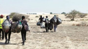 البيئة تنفذ حملة تنظيف للروض الشمالية