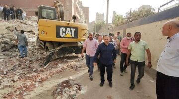 بعد انهيار عقار قديم: محافظ أسيوط يشكل لجنة هندسية عاجلة لفحص المباني المجاورة