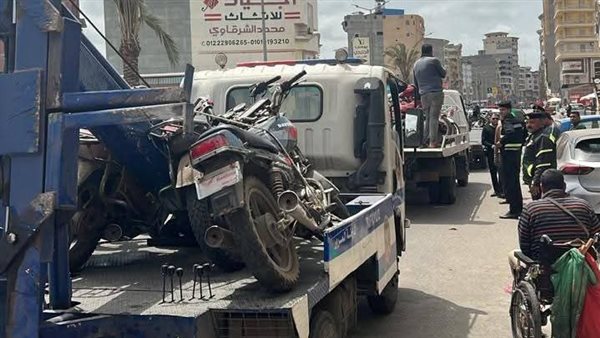 مرور دمياط يستكمل حملاته لضبط الدراجات النارية غير المرخصة مرور دمياط يستكمل حملاته لضبط الدراجات النارية غير المرخصة