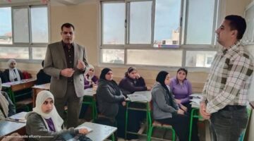 جولة تفقدية لوكيل وزارة التربية والتعليم بدمياط على مدارس عزبة البرج