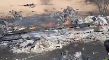 أسقطت بصاروخ أرض جو محلي الصنع.. جماعة “انصار الله” تبث مشاهد من حطام طائرة أمريكية المسيرة من طراز “MQ_9” (فيديوهات)
