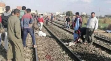 مصرع طالبين دهسا أسفل عجلات قطار «طنطاـ المنصورة» بمزلقان منشية البكري بالمحلة