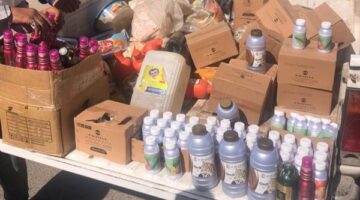 ضبط اسطوانات بوتاجاز قبل بيعها ومبيدات منتهية الصلاحية بالفيوم
