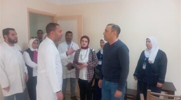 وكيل صحة البحيرة يتفقد مستشفى الأطفال التخصصي بأبوحمص