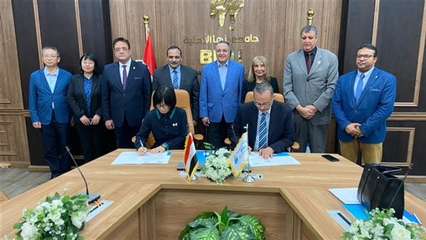 توقيع بروتوكول تعاون بين جامعتي بنها الأهلية ونانجنج الصينية توقيع بروتوكول تعاون بين جامعتي بنها الأهلية ونانجنج الصينية