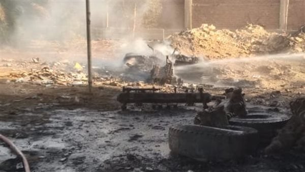 السيطرة على حريق مستودع أسطوانات غاز في أسوان السيطرة على حريق مستودع أسطوانات غاز في أسوان