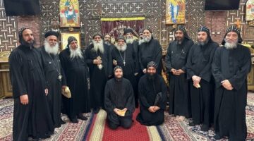 زيارة رعوية من الأنبا مرقوريوس لدير القديسة العذراء مريم بجبل أخميم