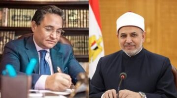عبدالرحيم علي يعزي سلامة داود رئيس جامعة الأزهر في وفاة والده