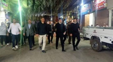 رئيس مدينة المنيا يقود حملة مكبرة لرفع الإشغالات.. صور