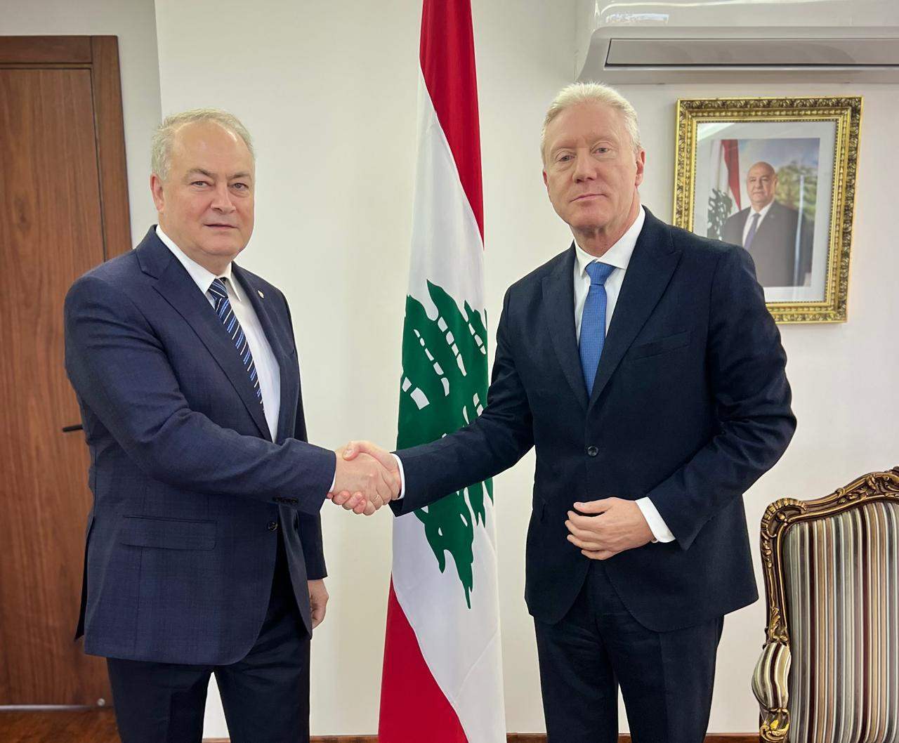 رجّي إستقبل سفير روسيا الاتحادية.. ودعوة لزيارة موسكو رجّي إستقبل سفير روسيا الاتحادية.. ودعوة لزيارة موسكو
