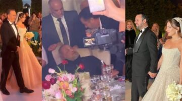 لقطات لـ ليا كاخيا زوجة نجل جورج وسوف أثناء التحضير قبل حفل الزفاف