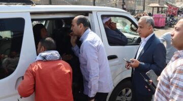 سكرتير بني سويف ورؤساء المدن يتفقدون مواقف السيارات ومحطات الوقود