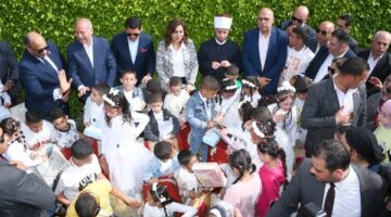 وزراء الأوقاف والعمل والشباب والرياضة يشهدون احتفالا بيوم اليتيم في حديقة الأزهر