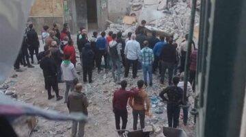 بالصور.. انهيار عقار اللبان بالإسكندرية والبحث عن ضحايا تحت الأنقاض