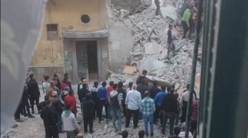 إصابة 3 أشخاص بينهم أطفال في انهيار عقار بالإسكندرية