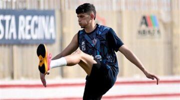 الجفالى يخوض تدريبات تأهيلية على هامش مران الزمالك