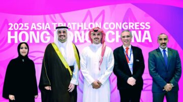 عبدالله الكعبي يفوز بعضوية تنفيذي الآسيوي للترايثلون