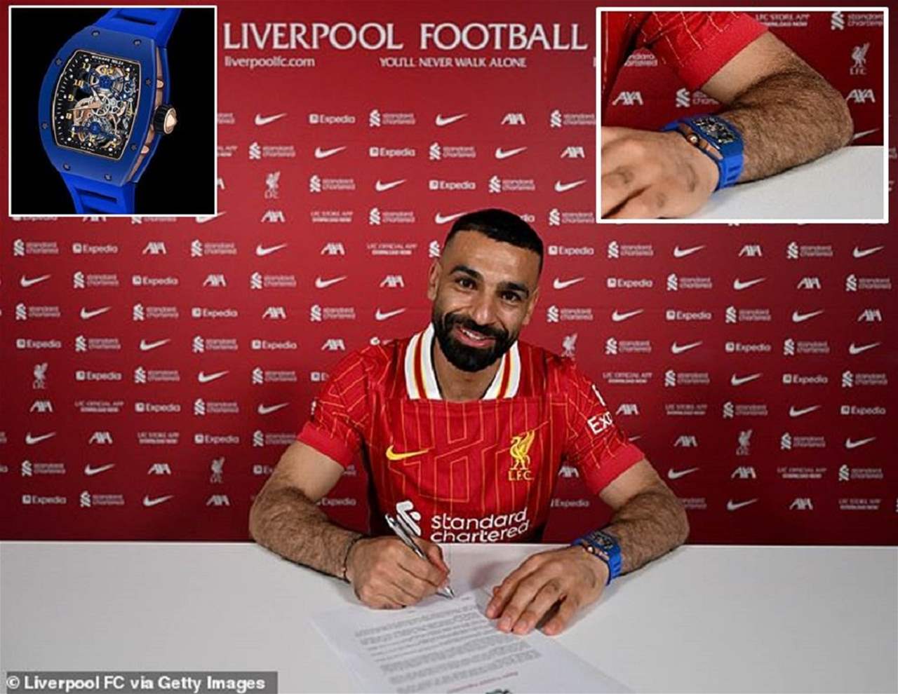 ساعة محمد صلاح تساوي مليون دولار !! ساعة محمد صلاح تساوي مليون دولار !!