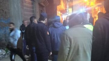 انهيار سقف أحد طوابق برج سكني تحت الإنشاء بالمحلة وفرض كردون لتأمين المواطنين.. صور