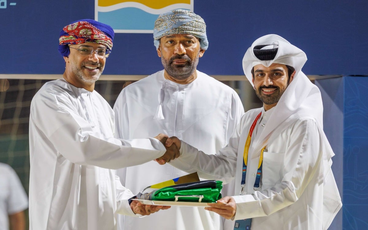 قطر تختتم مشاركتها في الألعاب الشاطئية بـ7 ميداليات وتتسلم علم دورة الألعاب الخليجية 2026 قطر تختتم مشاركتها في الألعاب الشاطئية بـ7 ميداليات وتتسلم علم دورة الألعاب الخليجية 2026