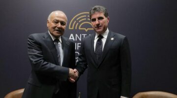أبو الغيط يلتقي رئيس إقليم كردستان العراق على هامش منتدى أنطاليا الدبلوماسي