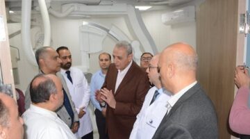 محافظ الغربية يتفقد مشروع مستشفى طنطا العام الجديد