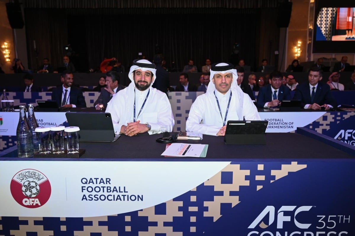 الاتحاد القطري لكرة القدم يشارك في اجتماع الجمعية العمومية الـ 35 للاتحاد الآسيوي الاتحاد القطري لكرة القدم يشارك في اجتماع الجمعية العمومية الـ 35 للاتحاد الآسيوي