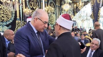 عميد المعهد المتوسط للخدمه الاجتماعيه يقدم واجب العزاء فى والد الدكتور سلامة داود رئيس جامعة الأزهر