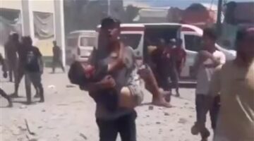 الاحتلال يقصف خيمة نازحين في غزة… وأطفال بين الضحايا