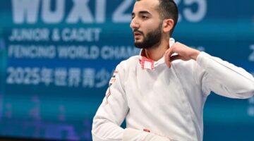 محمود السيد يتوج بذهبية سيف المبارزة في بطولة العالم للناشئين بالصين
