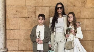 نادين نسيب نجيم تحتفل بأحد الشعانين مع أبنائها وطليقها.. صور
