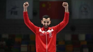 محمود السيد: فخور بذهبية بطولة العالم للسلاح.. والميدالية جاءت بعمل جماعي مميز