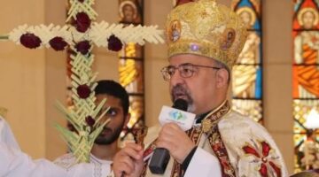 بطريرك الكاثوليك يترأس قداس أحد الشعانين بالاسكندرية