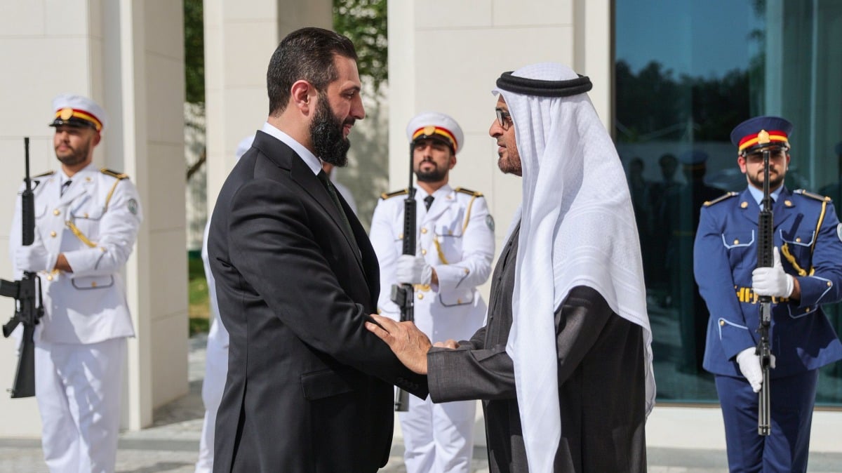 الرئيسان الإماراتي والسوري يبحثان تعزيز العلاقات بين البلدين