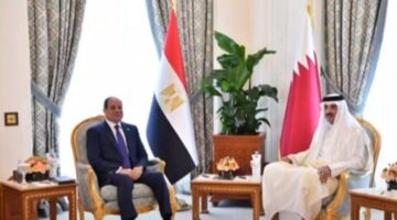 الرئيس السيسي وأمير قطر يؤكدان أهمية الحفاظ على وحدة سوريا ولبنان والسودان وسلامة أراضيها