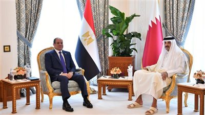 الرئيس السيسي وأمير قطر يؤكدان ضرورة دعم الخطة العربية لإعادة إعمار غزة دون تهجير الفلسطينيين الرئيس السيسي وأمير قطر يؤكدان ضرورة دعم الخطة العربية لإعادة إعمار غزة دون تهجير الفلسطينيين