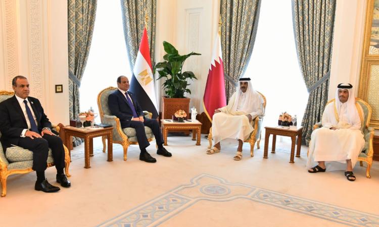 أمير قطر: بحثت مع الرئيس السيسي مواصلة الجهود لدعم الأشقاء في فلسطين أمير قطر: بحثت مع الرئيس السيسي مواصلة الجهود لدعم الأشقاء في فلسطين