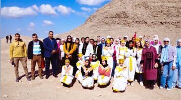 زيارة علمية واثرية لهرم هوارة وهرم اللاهون لطالبات مدرسة المحمدية بنات