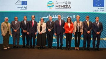 محافظ الجيزة يشارك في حفل جهاز تنمية المشروعات لتوقيع اتفاقية مع الاتحاد الأوروبي