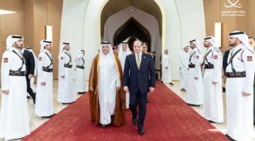الرئيس المصري يغادر الدوحة